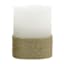 Ty Pennington Set of 3 White LED Candles with Rope Base