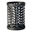 Matte Black Chevron Punched Metal Pencil Cup