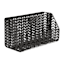 Matte Black Chevron Punched Metal Desk Organizer