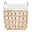 Water Hyacinth Wicker Laundry Hamper, Medium