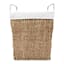 Twisted Wicker Rectangle Laundry Hamper, Small