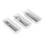 Set of 3 White Narrow Drawer Organizer, Medium