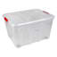 Multipurpose Red Latch Storage Tub Container, 35l