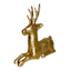 Gold Paper Sitting Reindeer, 17"