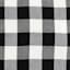 Black & White Buffalo Plaid Throw Pillow, 18"