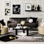 Hadley Tufted Back Sofa, Charcoal Grey