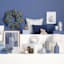 Grace Mitchel Blue & White Pleated Lamp Shade, 9x12