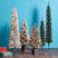 (A24) Pre-Lit LED Flocked Slim Summit Fir Pencil Christmas Tree, 6.5'