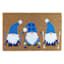 Ty Pennington Skiing Gnome Trio Blue Coir Mat, 18x30