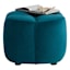 Tracey Boyd Teal Ottoman