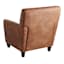 Honeybloom Dylan Brown Faux Leather Arm Chair