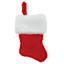 Mini Red Basic Plush Stocking, 7"