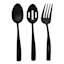 3-Piece Percy Serving Utensil Set, Satin Black