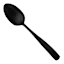3-Piece Percy Serving Utensil Set, Satin Black