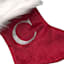 7" Mini Red Faux Fur Monogram Stocking, C