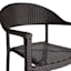 Brown Wicker Mid-Century Outdoor Barstool