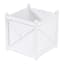 Providence White Wooden Outdoor Planter, Small