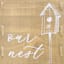 Honeybloom Our Nest Wood Pallet Outdoor Wall Decor, 12"