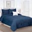 5-Piece Logan Navy Blue Comforter Set, King