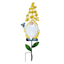 Sunny Club Yellow Flower Cap Gnome Yard Stake, 23.6"