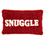 Red Sherpa Snuggle Oblong Throw Pillow, 13x20