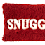 Red Sherpa Snuggle Oblong Throw Pillow, 13x20