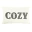 White Sherpa Cozy Oblong Throw Pillow, 13x20