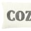 White Sherpa Cozy Oblong Throw Pillow, 13x20
