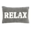 Grey Sherpa Relax Oblong Throw Pillow, 13x20