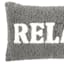 Grey Sherpa Relax Oblong Throw Pillow, 13x20