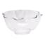 Clear Wave Rim Acrylic Serving Bowl, Small