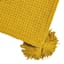 Honeybloom Yellow Chenille Woven Throw Blanket, 50x60