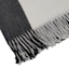 Laila Ali Grey & Black Color Block Throw Blanket, 50x60