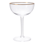 Willow Crossley Set of 2 Gold Rim Coupe Flute Glasses