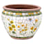 Honeybloom Mosaic Ceramic Outdoor Planter, Extra Large