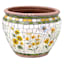 Honeybloom Mosaic Ceramic Outdoor Pot, Extra Large