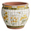 Honeybloom Mosaic Ceramic Outdoor Pot, Large
