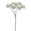 Pearl & Silver Rhinestone Floral Pick, 6"
