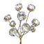 Gold Rhinestone Floral Pick, 8"