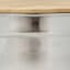 Silver Steel Mixing Bowl with Bamboo Lid, Small