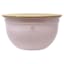 Large Steel Mixing Bowl with Bamboo Lid, Mauve