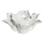 Tracey Boyd White Ceramic Flower Candle Holder, 5"