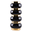 Providence Black & Gold Stacked Orb Vase, 14.5"
