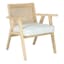 Honeybloom Kanon White Oak Accent Chair