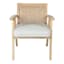 Honeybloom Kanon White Oak Accent Chair