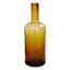 Amber Bottle Flower Vase, 8"