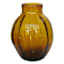 Amber Glass Vase, 7.5"