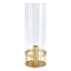Providence Gold Metal & Glass Lantern, 10.4"
