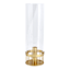 Providence Gold Metal & Glass Lantern, 11.7"