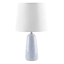 Ty Pennington Light Blue Ceramic Small Table Lamp with Shade, 18"